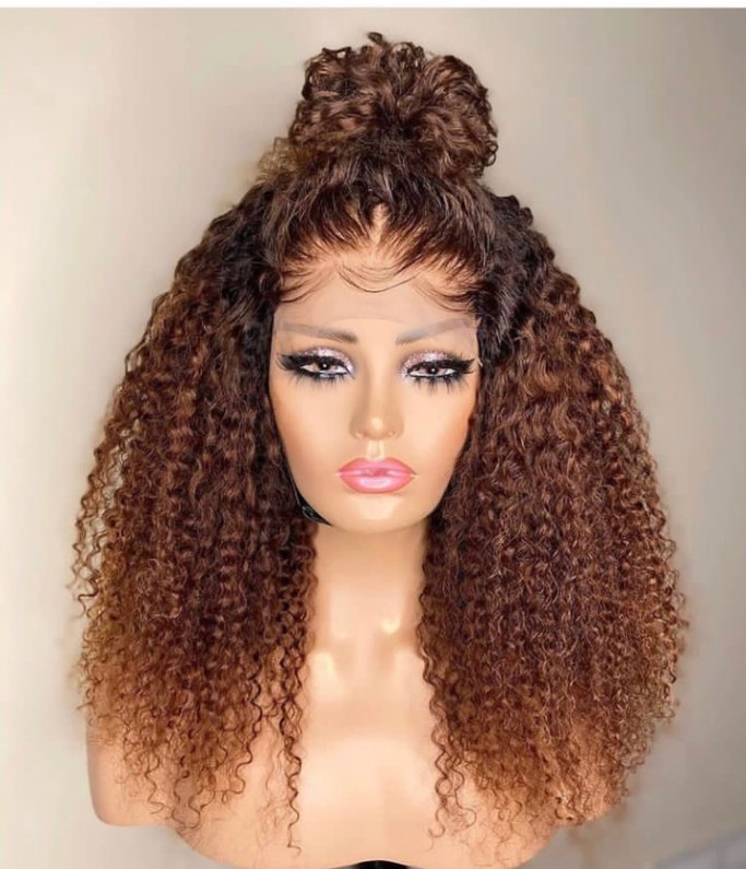 wet curls closure wig ¢380